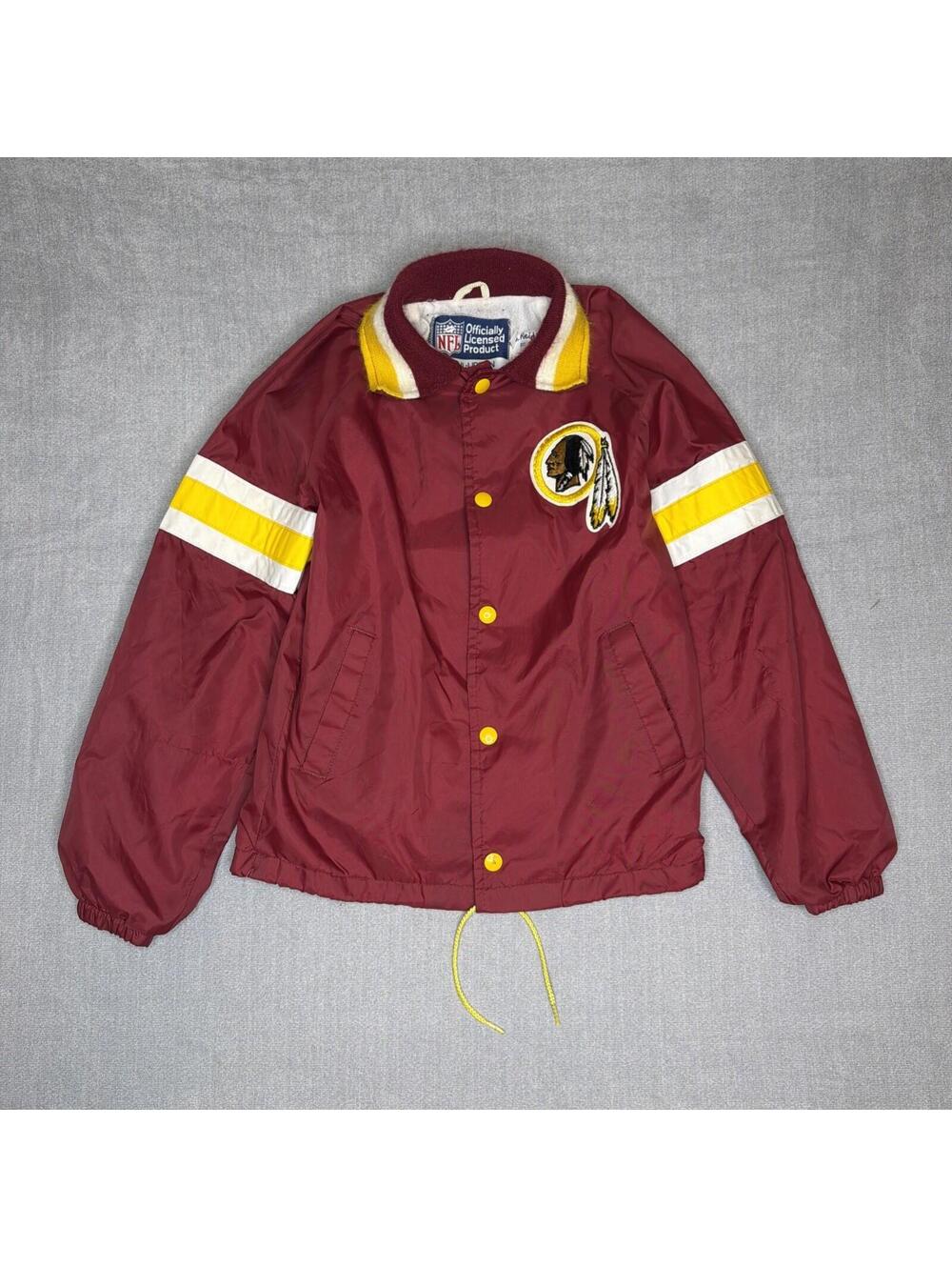Vintage 80s NFL Stahl Urban Washington Redskins Bomber Jacket Kids Medium USA